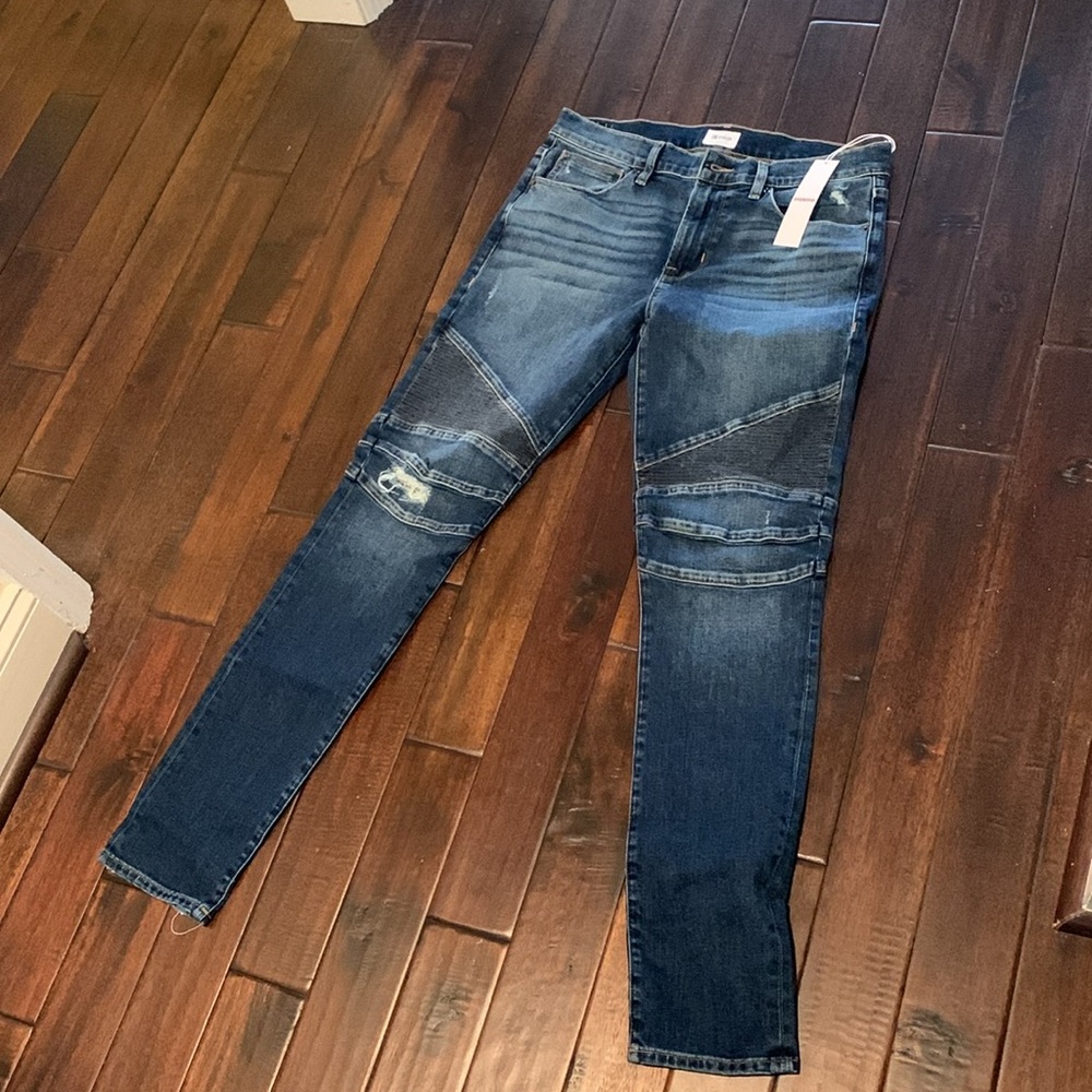 Hudson Jeans Men’s Ethan Biker Skinny Size 32 NWT! 🇬🇧 - Picture 2 of 11